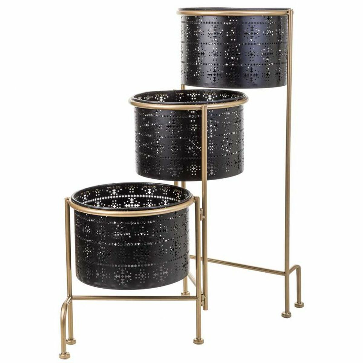 Urtepotte Alexandra House Living Sort Metal Jern